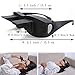 Prism Glasses Horizontal Glasses Lazy Spectacles Lie Down in Bed for Reading/Watching TV/Health Vision Care,Myopia Presbyopia Usable,Unisex-Adult (Black)