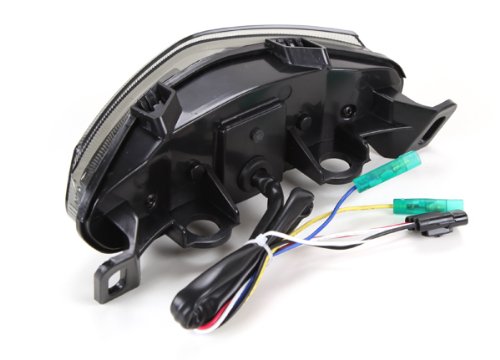 2009-2011 Kawasaki Ninja 650R & ER-6n Integrated Sequential LED Tail Lights Smoke Lens