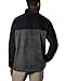Columbia Men's Steens Mountain Half Zip Fleece, Black/Grill, Large