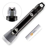 Power Practical Sparkr 18650 Flashlight, Windproof Electric Plasma Lighter & Lantern in One - USB Rechargeable Fire Starter and Camping Flashlight - Black