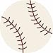 Furnish my Place Baseball Round Play Area Rugs for Kids | Round Shaped | Kindergarten Classrooms and Playrooms | Contemporary | Multicolor | (Baseball 3'3