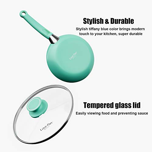 Cook Code 12 Piece NonStick Ceramic Kitchen Cookware Set, Ceramic Pots