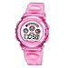 PASNEW Fashion Waterproof Children Boys Girls Digital Sport Watch with Alarm, Chronograph, Date (Pink2)