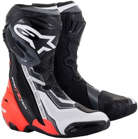 Amazon.com: Alpinestars Supertech R Boots Men's, Motorcycle Racing