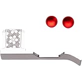 Metal Thumb Grip with Hot Shoe Cover for Fujifilm X100V/X100VI Camera Hot Shoe Thumb Hand Grip (Flowers)