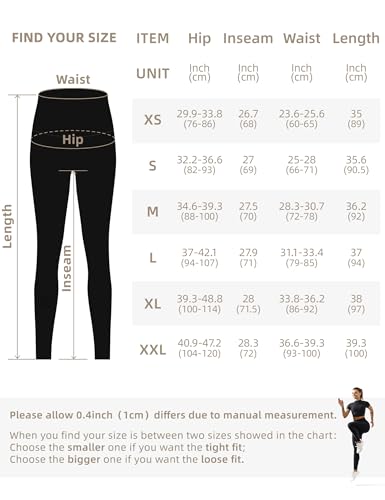 GymCope Women's Sports Leggings, High Waist Sports Leggings, Push Up Leggings, Yoga Pants, Elastic Tummy Control with Pocket for Pilates, Gym, Fitness, Dance, Gym, Running