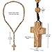 Bethlehem 2-Pack Certified Wooden Rosary from Olive Wood - Our Father Christian Catholic Wooden Prayer Beads in Cotton Rosary Pouch and Authenticity Certificate for Men and Women