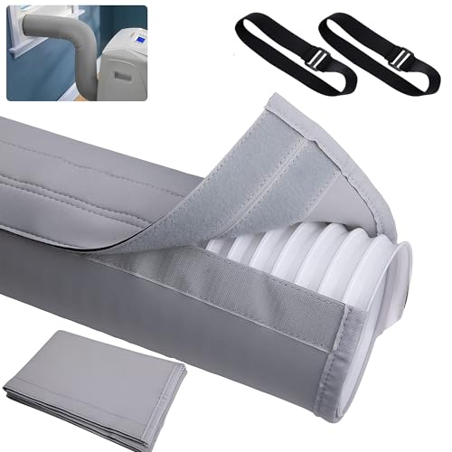 TERRIFI Air Conditioner Hose Cover Wrap - Insulated AC Duct Vent Sleeve for Portable AC, Fits 5" & 5.9" Diameter Exhaust Hoses