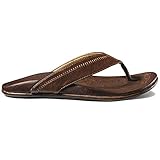 OluKai Hiapo Mens Sandals in Teak/Teak sz:11