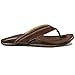 OluKai Hiapo Mens Sandals in Teak/Teak sz:11