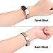 Konikit Metal Bands Compatible for Fitbit Alta,Fitbit Alta HR&Fitbit Alta Ace Milanese Loop Stainless Steel Replacement Accessories Wristband Small Large Women Men Silver Black Gold Colorful Champagne