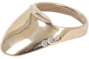 Brass Thumb Ring Finger Guard for Bow Hunting Traditional Mongolian Style Release Protective Gear Sizes 18-24 mm (22#)