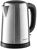 Gourmia GK250 1.8 Qt Electric Cordless Stainless Steel Supreme Kettle - Speed Boil - Auto Shutoff Boil Detect - Concealed Element - 360&deg; Swivel Base - 1500 Watts