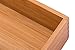 Sansnow Bamboo Office Supplies Organizer Box Stationery Accessory Organizer Dresser Makeup Tool Drawer Storage Box, Bamboo 8