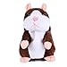 Lovely Talking Hamster Toys Repeats What You Say Plush Buddy Mouse for Children Gift by Forart