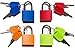 Padlock (8 Pack) Small With Key for Luggage, Backpack, Gym Locker, Suitcase, Classroom Matching Game and More - 8 Colors