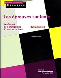Les  épreuves sur texte