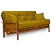 Nirvana Futons Stanford Wood Futon Frame - Queen Size (Frame Only), Transform to 3 Positions - Sofa, Lounger, Bed