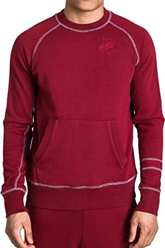 Fresh Ego Kid Crew Neck Loopback Logo Sweatshirt Burgundy - Various Sizes