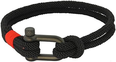 Hawaiian Jewelry Bracelet by Austaras - Anchor Shackle Nautical Sailor Stainless Steel Lock