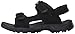 Fila Men's Transition Athletic Sandal, Black/Metallic Silver, 10 M US