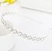 Ammei Headpiece Bridal Headpiece Wedding Headband with Crystal and Hair Accessories (Silver, 5.5'')