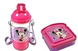 Minnie Bowtique Water Bottle Canteen and Sandwich