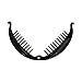 SET OF TWO Black 3.5 Inch Mini Banana Clip Hair Clincher Rounded Edges Hair Comb