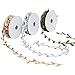 Kelife 3 Pack Leaf Ribbons,Gold Leaf Ribbons,Olive Green Leaf Ribbons,Silver Leaf Ribbons Trim Spool, Green Leaf Ribbon Trim Spool, Wreath Making Gift Wrapping Wedding Decoration 30Yd