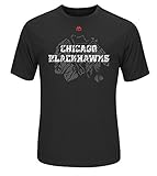 NHL Chicago Blackhawks Home Ice Short Sleeve Synthetic Tee, Large, Black