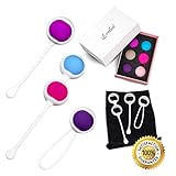 Ben Wa Kegel Balls for Tightening – Pelvic Floor Vaginal and Bladder Control Exercise Kegel Weights for Women – Ideal for Post-Pregnancy - 6 Weights - Free Ebook