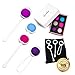 Ben Wa Kegel Balls for Tightening – Pelvic Floor and Bladder Control Exercise Kegel Weights for Women – Ideal for Post-Pregnancy - 6 Weights - Free Ebook