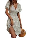 FENSACE Summer Dresses for Women 2024 Vacation Sage