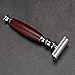 MANION Classic 3-piece Shaving Razor Natural Mahogany Wooden Handle Safety Razor Double Edge Safety Razor