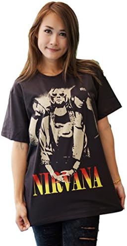 Bkktee Nirvana Kurt Cobain Black T Shirt (Medium)