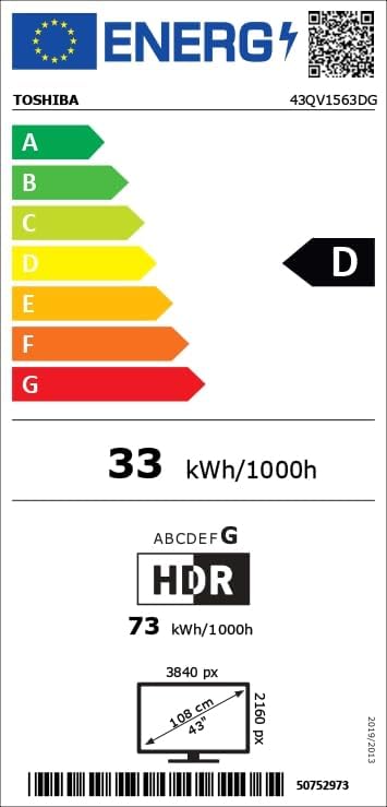 43QV1563DG TV QLED de 43 polegadas, 4K UHD, Smart TV, Frameless, HDR10, Dolby Audio, compatível com Alexa, gama 2026