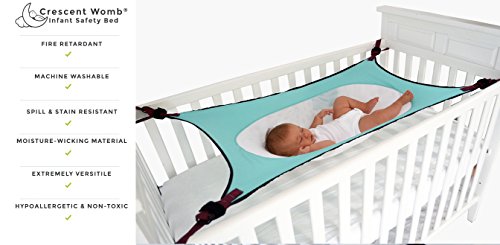 Crescent Womb Infant Safety Bed - Breathable & Strong Material That Mimics The Womb While Reducing The Environmental Risks Associated With Early Infancy, Premium Baby Hammock, Color: Cloud