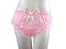 Haian PVC Cami Briefs Lace Panties Ladies Briefs (XX-Large, Pink)