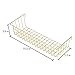 Simmer Stone Gold Hanging Basket for Wire Wall Grid Panel, Multifunction Wall Storage Display Decorative Basket, Size 15.5