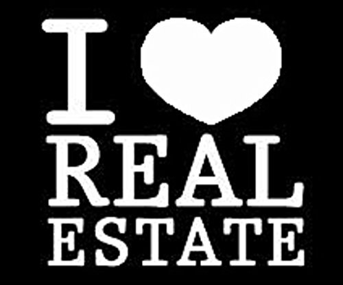 YWS Vinyl Sticker Decal - I Love Real Estate Realtor Agent Cut Toolbox - Sticker Laptop Car Truck Window Bumper Notebook Vinyl Decal SMA6148 (Best Computer For Real Estate Agents)