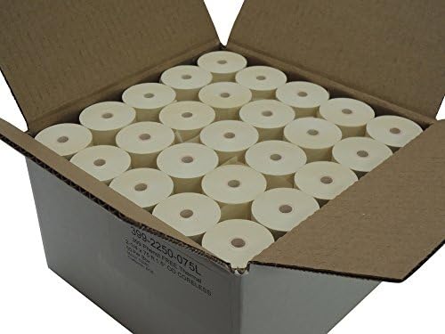 Phenol Free Thermal Paper 2-1/4" x 75' rolls 1.5" diameter, CORELESS, 50 rolls per box