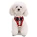 SELMAI Stylish Red Plaid Suits Mesh Dog Tuxedo Harness Vest Leash Set for Small Toy Dog Cat Puppy Adjsutable No Pull M