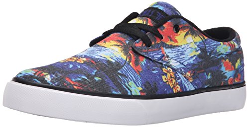 Fallen Men's Spirit Skate Shoe, Black/White/Hawaiian, 6 M US