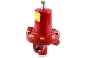 Emerson-Fisher LP-Gas Equipment, 64SR-23, 1/2" FNPT Aluminum, High Pressure Regulator with Relief, 5 - 35 PSI, UL Listed