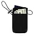 Travel Wallet Neck Pouch - RFID Passport Wallet - Hidden Travel Wallet - Neck Passport Holder - Durable Travel Passport Wallet - By Bingonia Travel Accessories - Black
