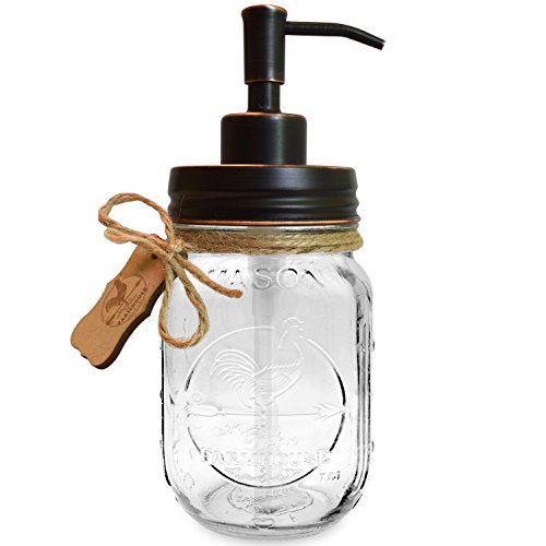 image for Premium Home Quality Premium Rustproof Stainless Steel Mason Jar Soap 