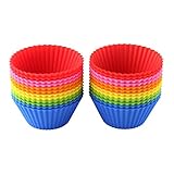 [Pack of 24] eGroo® Silicone Baking Cups Cupcake Liners , Non-stick & Reusable Muffin Cups Molds