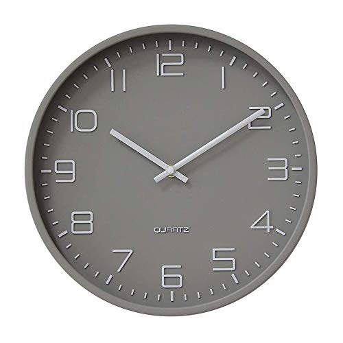 HZDHCLH Wall Clock 12 Inch Silent Non Ticking Clock for Living Room Bedroom Kitchen Office (Model C)