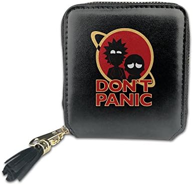 IaYaoo Rick And Morty Women's PU Leather Zipper Wallets
