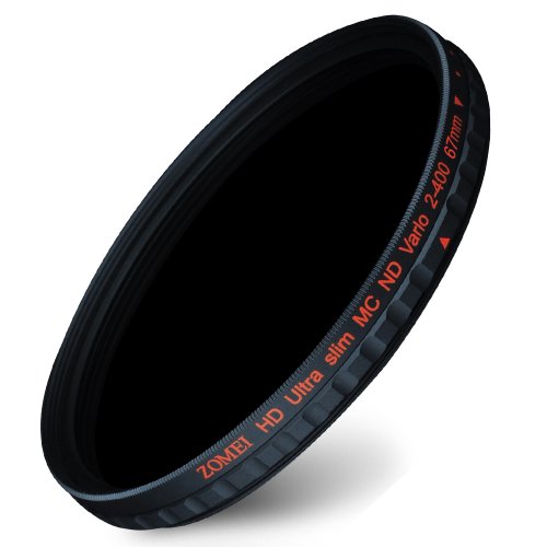 Zomei Ultra Slim HD 18 Layer Super Multi-Coated SCHOTT Glass PRO Fader Variable Density Neutral Gray 67mm ND X Lens Filter